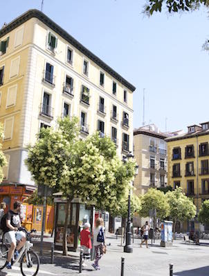 La plaza de Lavapiés, Madrid
