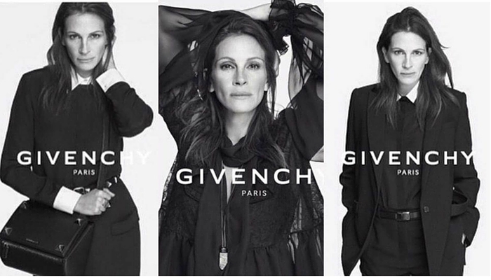 Julia Roberts (1967) para Givenchy, 2014. Foto: Riccardo Tisci