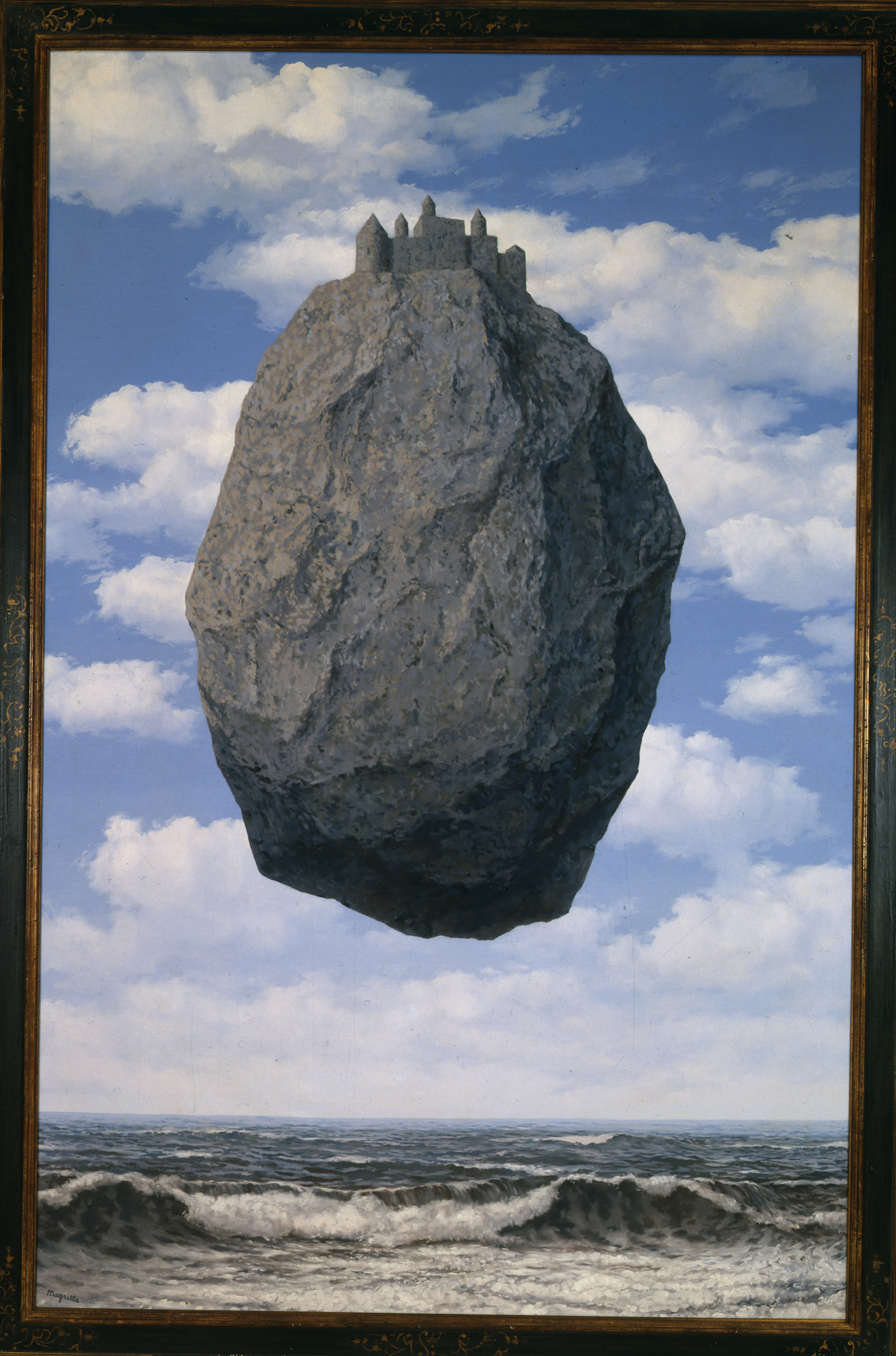 René Magritte, The Castle of the Pyrenees (1959) Oleo sobre lienzo. The Israel Museum, Jerusalem Gift of Harry Torczyner, New York