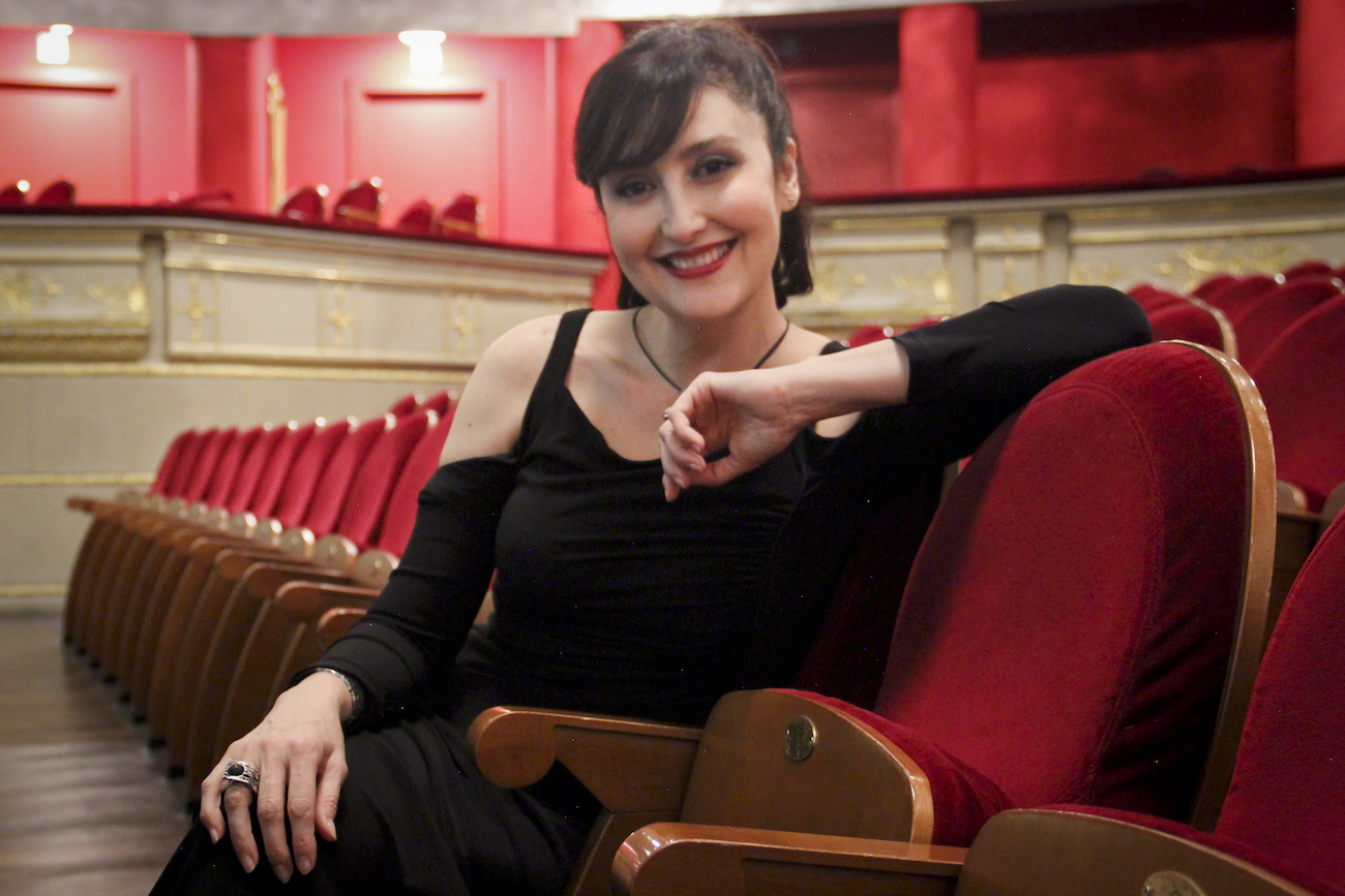 María José Montiel en el Teatro Real para On the 50 Road. Foto: Carlos Cáceres